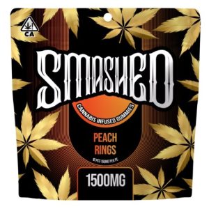Smashed Gummy PEACH RINGS 1500mg