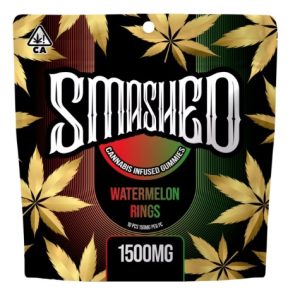 Smashed Gummy WATERMELON RINGS 1500mg