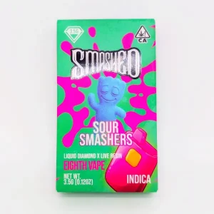 Smashed SOUR SMASHERS Liquid Diamond x Live Resin Disposable 3.5gr (INDICA)