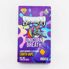Smashed UNICORN BREATH Liquid Diamond x Live Resin Disposable 3.5gr (INDICA)