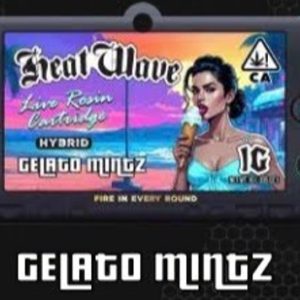 Heat Wave Live Rosin GELATO MINTZ Cartridge 1gr (HYBRID)