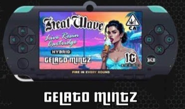 Heat Wave Live Rosin GELATO MINTZ Cartridge 1gr (HYBRID)
