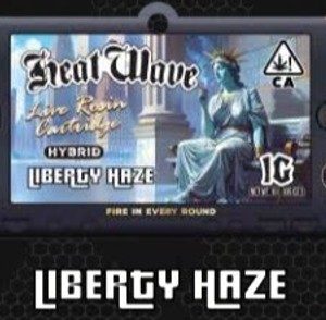 Heat Wave Live Rosin LIBERTY HAZE Cartridge 1gr (HYBRID)